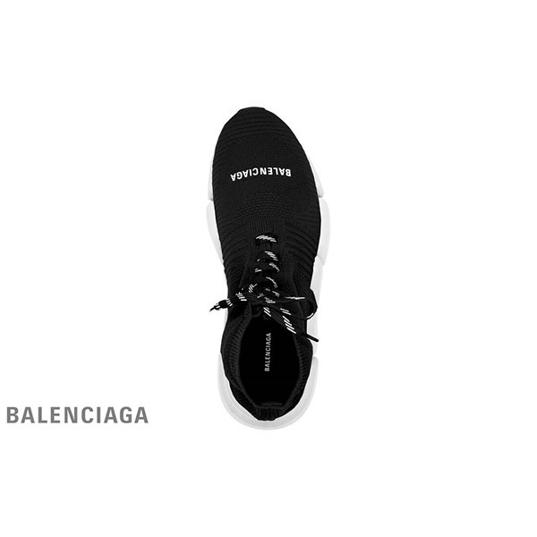 engrosr Balenciaga Herre 2.0 Sneaker med snøre i sort/hvid, kopi Balenciaga Klarering